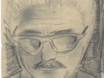 Portret Wojciecha Sypniewskiego narysowany przez  Macieja Fiszera